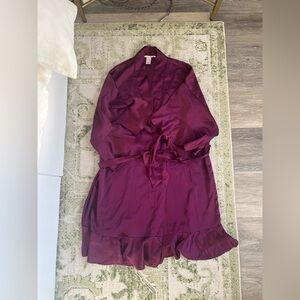 Victoria’s Secret Purple Satin Robe